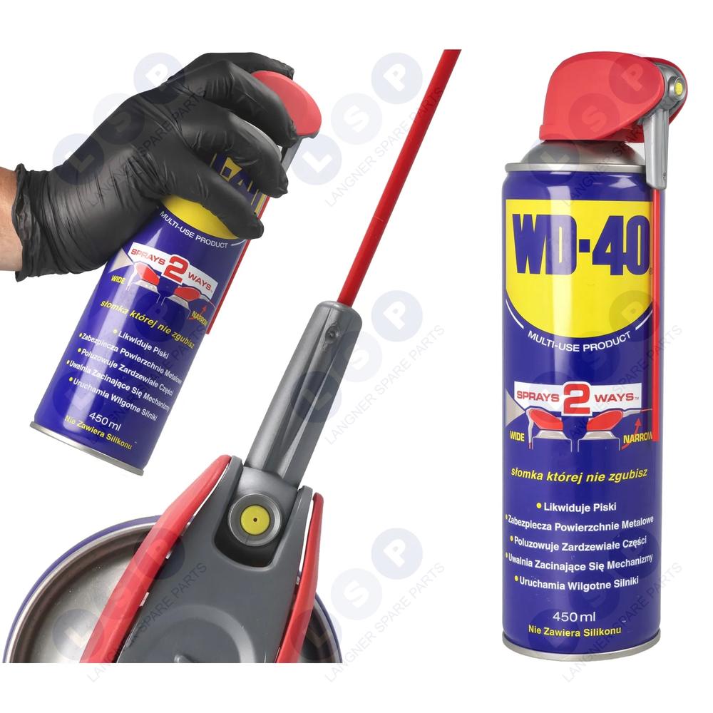 WD-40 odstraňovač skrutiek 450 ml s aplikátorom olejového maziva na pánty, zámky, lanká mechanizmov